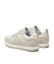 CALVIN KLEIN RUNNER LACE UP SAFF Baskets en cuir gris - Chaussures Femme - 5