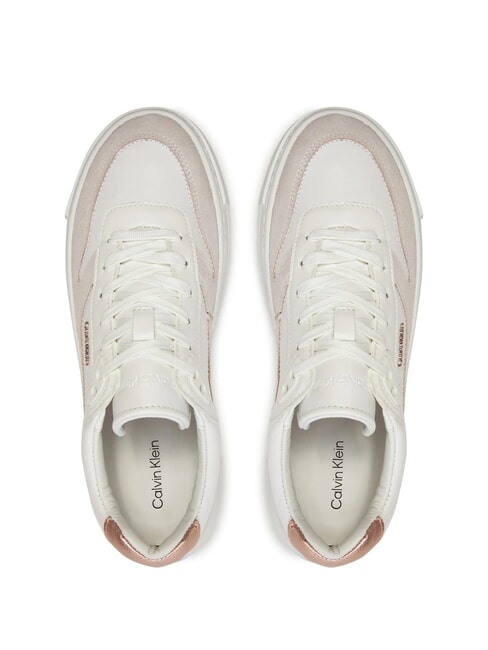 FF CUPSOLE LACE UP Baskets en cuir blanc - Chaussures Femme