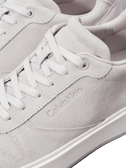 CK Baskets en cuir su&eacute;d&eacute; gris - Chaussures Homme