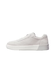 CALVIN KLEIN CK Baskets en cuir su&eacute;d&eacute; gris - Chaussures Homme - 2