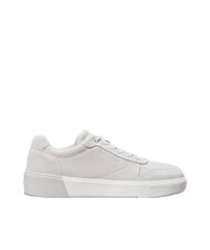 CALVIN KLEIN CK Baskets en cuir su&eacute;d&eacute; gris - Chaussures Homme - 3