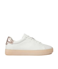 CALVIN KLEIN CUPSOLE LACE UP PEARL Baskets en cuir blanc - Chaussures Femme - 2