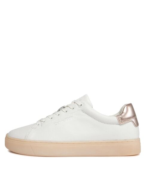 CUPSOLE LACE UP PEARL Baskets en cuir blanc - Chaussures Femme