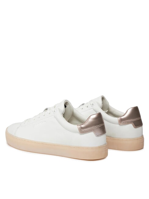 CUPSOLE LACE UP PEARL Baskets en cuir blanc - Chaussures Femme