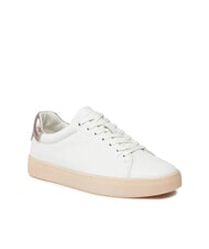 CALVIN KLEIN CUPSOLE LACE UP PEARL Baskets en cuir blanc - Chaussures Femme - 3