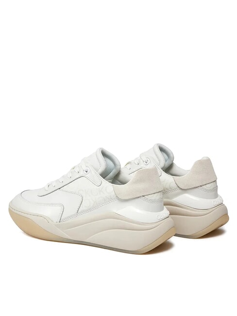 WEDGE MONO Baskets en cuir blanc - Chaussures Femme