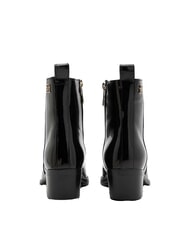 TOMMY HILFIGER TH COWBOY Bottes texanes en cuir brillant noir - Chaussures Femme - 5