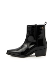 TOMMY HILFIGER TH COWBOY Bottes texanes en cuir brillant noir - Chaussures Femme - 2