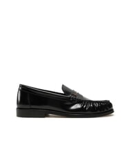 TOMMY HILFIGER TH MONOGRAM Mocassins en cuir brillant noir - Chaussures Femme - 2
