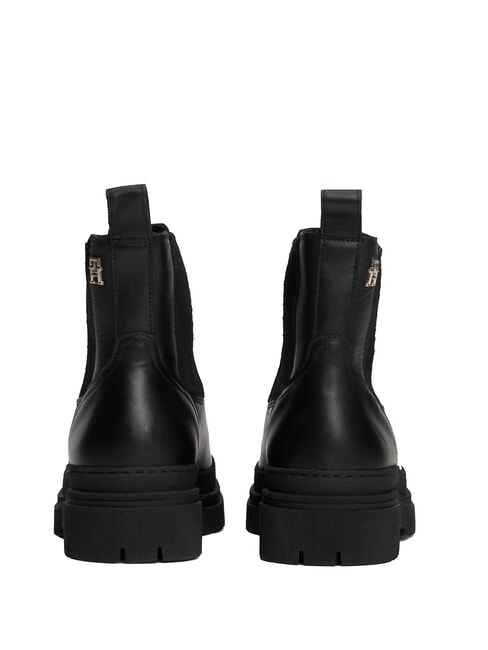 TH bottines Chelsea en cuir noir - Chaussures Femme