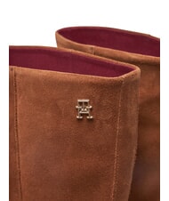 TOMMY HILFIGER MID COWBOY Bottes texanes en daim brun - Chaussures Femme - 3