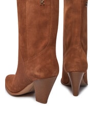 TOMMY HILFIGER MID COWBOY Bottes texanes en daim brun - Chaussures Femme - 5