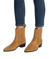 TOMMY HILFIGER COWBOY CHELSEA Bottines en daim &agrave; bout pointu kaki - Chaussures Femme - 5