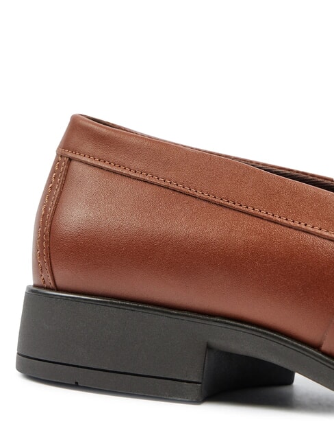 TH  Mocassins en cuir brun cognac - Chaussures Femme