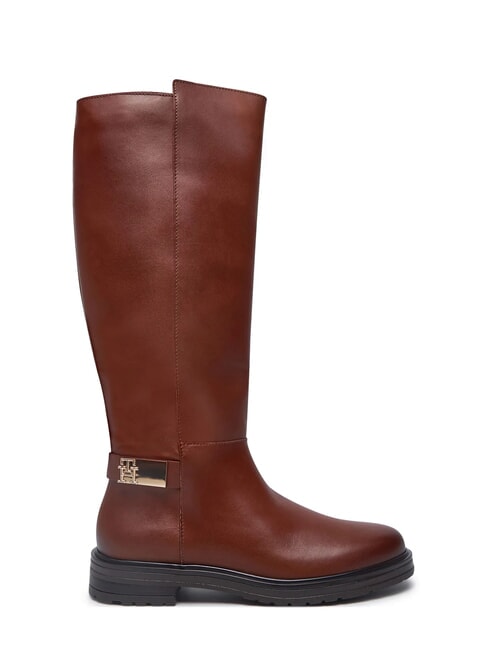 TH Bottes en cuir Allti brun cognac - Chaussures Femme