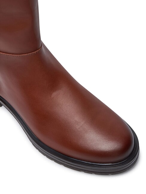 TH Bottes en cuir Allti brun cognac - Chaussures Femme