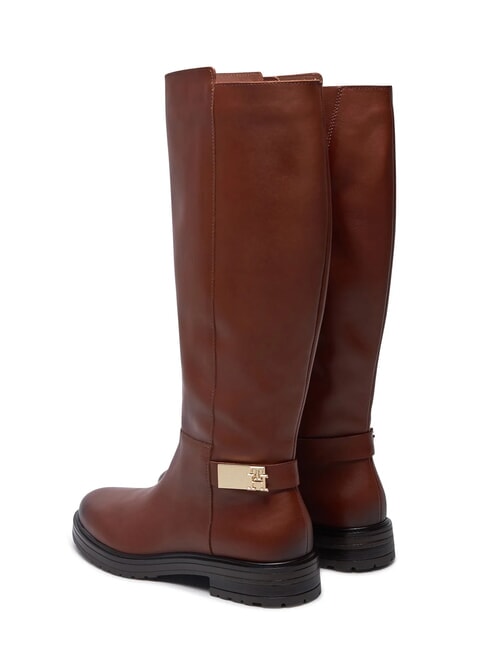TH Bottes en cuir Allti brun cognac - Chaussures Femme