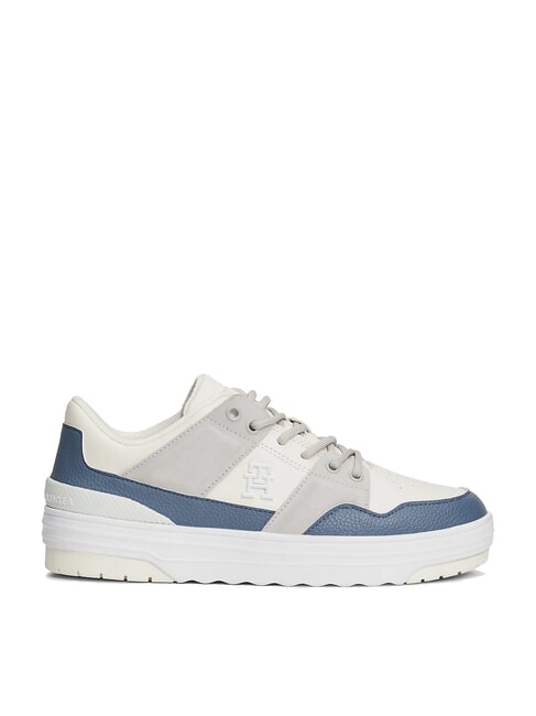 TH Baskets en cuir blanc - Chaussures Femme