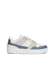 TOMMY HILFIGER TH Baskets en cuir blanc - Chaussures Femme - 2
