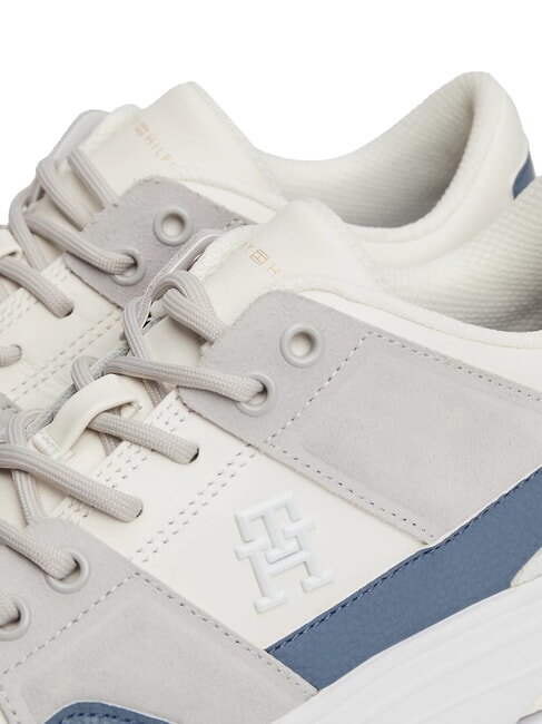 TH Baskets en cuir blanc - Chaussures Femme