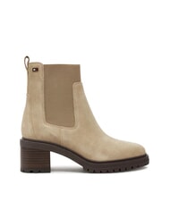 TOMMY HILFIGER FLAG MID HEEL bottines en daim - Chaussures Femme