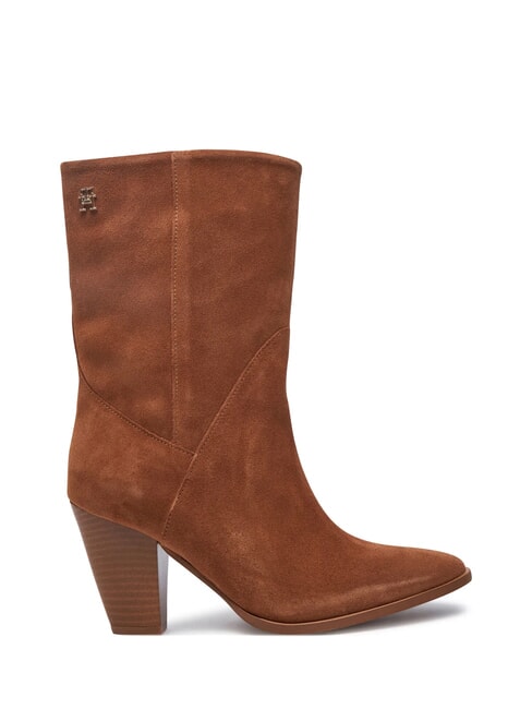 MID COWBOY Bottes texanes en daim brun - Chaussures Femme