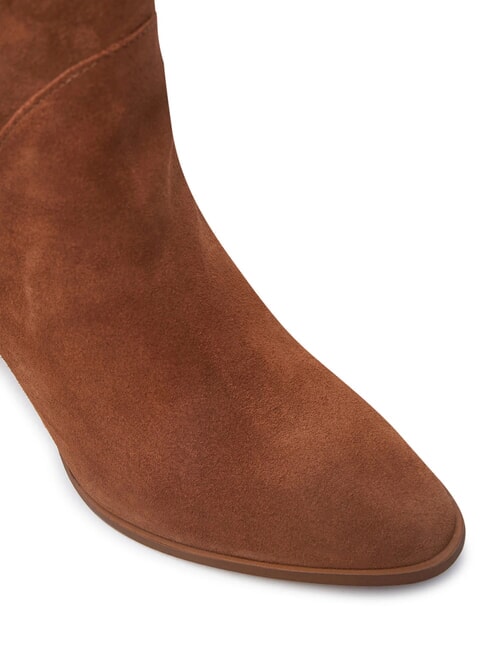 MID COWBOY Bottes texanes en daim brun - Chaussures Femme
