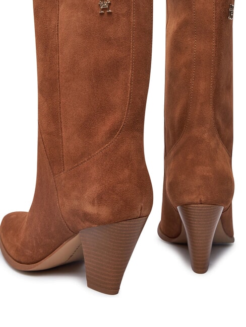 MID COWBOY Bottes texanes en daim brun - Chaussures Femme