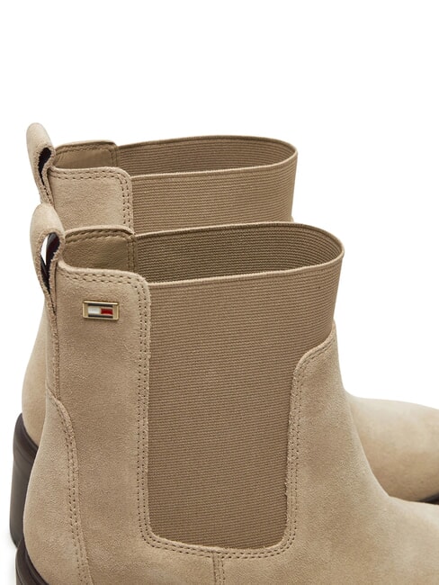 FLAG MID HEEL bottines en daim beige - Chaussures Femme