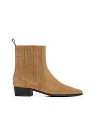 TOMMY HILFIGER COWBOY CHELSEA Bottines en daim &agrave; bout pointu kaki - Chaussures Femme - 3