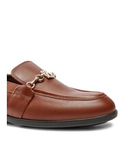 TOMMY HILFIGER TH  Mocassins en cuir brun cognac - Chaussures Femme - 3