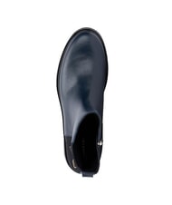 TOMMY HILFIGER TH bottines basses en daim et cuir bleu - Chaussures Femme - 4