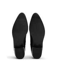 TOMMY HILFIGER LOW COWBOY Bottines pointues en cuir imprim&eacute; noir - Chaussures Femme - 4