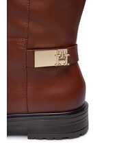 TOMMY HILFIGER TH Bottes en cuir Allti brun cognac - Chaussures Femme - 4