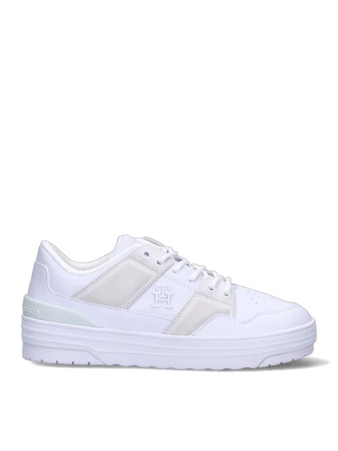 TH Baskets en cuir blanc - Chaussures Femme