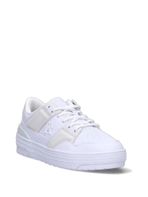 TH Baskets en cuir blanc - Chaussures Femme