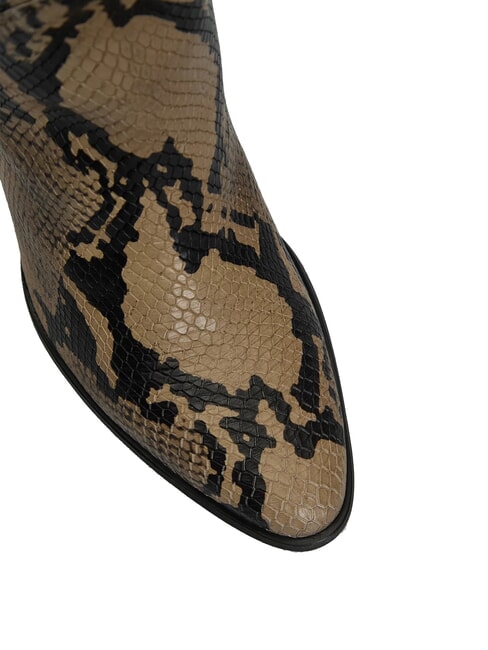 TH  Bottes texanes en cuir beige - Chaussures Femme