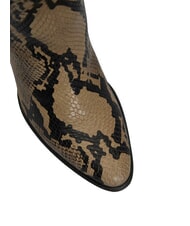 TOMMY HILFIGER TH  Bottes texanes en cuir beige - Chaussures Femme - 3