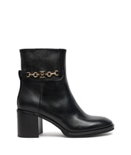 TOMMY HILFIGER TH CHAIN Bottines en cuir avec cha&icirc;ne noir - Chaussures Femme - 2