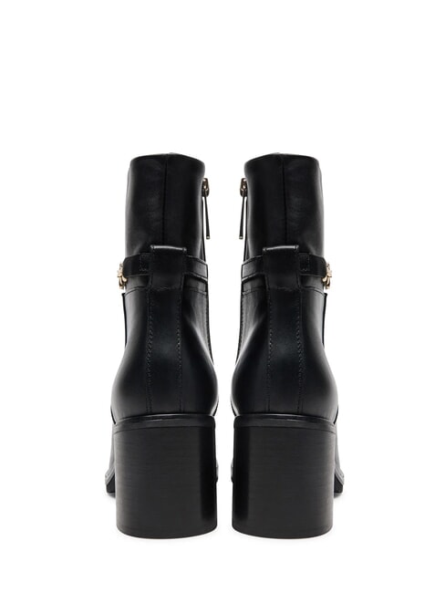 TH CHAIN Bottines en cuir avec cha&icirc;ne noir - Chaussures Femme