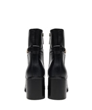 TOMMY HILFIGER TH CHAIN Bottines en cuir avec cha&icirc;ne noir - Chaussures Femme - 6