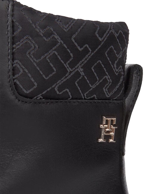 CLEATED LACE-UP Bottines &agrave; lacets avec col rembourr&eacute; noir - Chaussures Femme