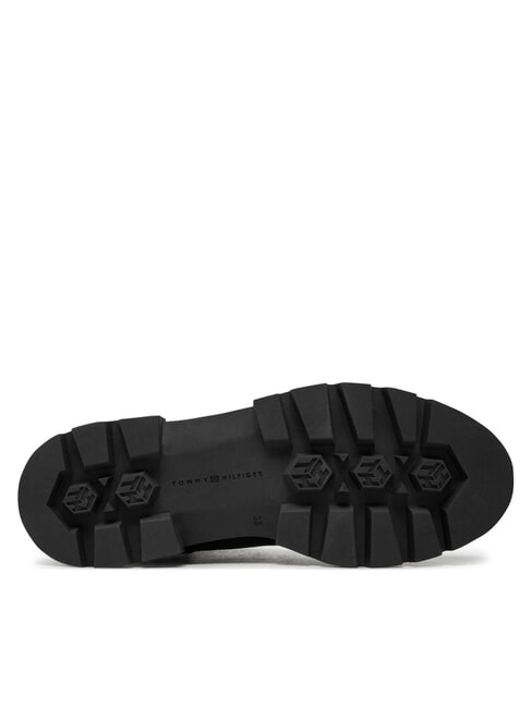 BICOLOR Bottes en cuir &agrave; lacets noir - Chaussures Femme