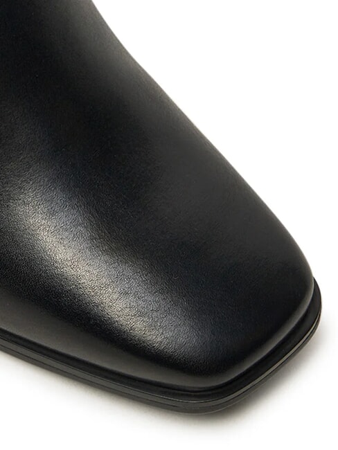 TH CHAIN bottines en cuir noir - Chaussures Femme