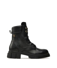 TOMMY HILFIGER LACE -UP BIKE Bottes en cuir &agrave; lacets - Chaussures Femme