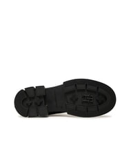 TOMMY HILFIGER LACE -UP BIKE Bottes en cuir &agrave; lacets noir - Chaussures Femme - 7