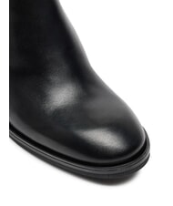 TOMMY HILFIGER TH CHAIN Bottines en cuir avec cha&icirc;ne noir - Chaussures Femme - 4