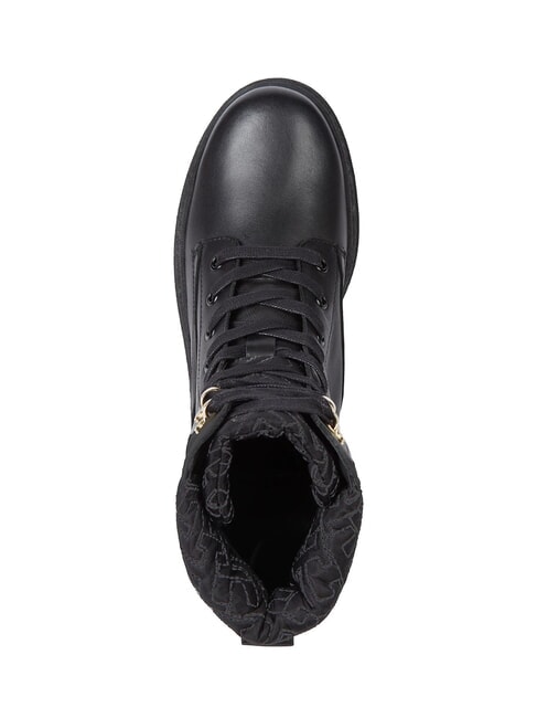 CLEATED LACE-UP Bottines &agrave; lacets avec col rembourr&eacute; noir - Chaussures Femme