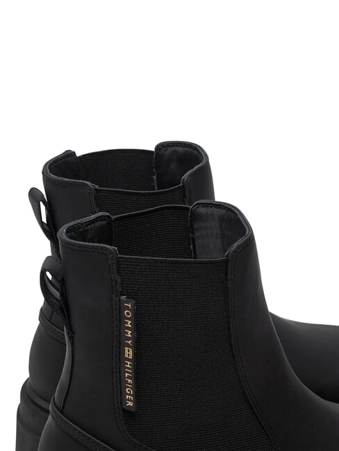RUBBERISED CHEALSEA Bottines &agrave; empi&egrave;cement &eacute;lastique noir - Chaussures Femme