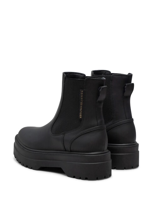 RUBBERISED CHEALSEA Bottines &agrave; empi&egrave;cement &eacute;lastique noir - Chaussures Femme